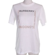 全新未使用 BURBERRY 8064473 100% 純棉 Horseferry Logo 短袖 T 卹 白色 XS 號 正品女款