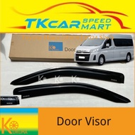 [READY STOCK] TOYOTA HIACE ALL NEW SLWB [H300] 2024 ( KURUMA ) 10 CM WIDTH 2 DOOR ARCYLIC DOOR VISOR