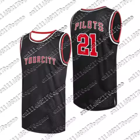 Twenty One Pilots PILOTS 21 Rock Band Basketball Jersey Men Tank Top Y2K Oversized 21 Number Graphic