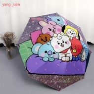 8pc BTS"Shine Bright with Our Magical Umbrella" Automatic folding umbrella