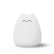 7 Colors Cute Cat LED Night Light Silicone Touch Sensor Night Lamp Kids Bedroom Decor