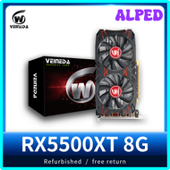 ALPED Veineda Graphics Card RX5500XT 8GB GDDR6 RX 5500 XT Video Cards PCI Express 4.0 X Desktop RX55