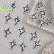 [lnthespringS] 5pcs 3D Alloy Nail Ch Decorations Cross Star Accessories Glitter Rhinestone Nail Parts Nail Art Materials Supplies new