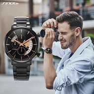 SINOBI Luxury Business Men's Watch Unique Design Calender Clock Sports Chronograph Quartz Wristwatches reloj hombre Gift for Men SYUE