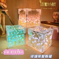 led light night lamp Rubik's Cube Tulip Night Light DIY Little Red Book Same Style Rubik's Cube Nigh