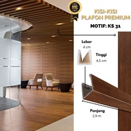 Kisi Kisi Plafon PVC | Plafon PVC | WPC Bar Ceiling | plafond PVC motif kayu | Plafond WPC