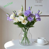 STELLARTECH Fake Eustoma Flower, Lifelike Bridal Bouquet Artificial Lisianthus Flowers, Wedding Bouq