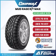 Gripmax Mud Rage RT Max 16" 275 70 R16 17" 285 70 R17 18" 285 60 R18 20" 285 50 R20 4X4 4WD Tyre (1 