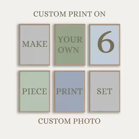 4/5/6pcs Custom Canvas Printing Personalized Photo Suitable for Family Life Pets Scenery Couple Wedd