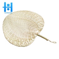 【hon02kandizi.my】Cool Baby Mosquito Repellent Fan Summer Manual Straw Hand Fans Palm Leaf