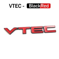 Emblem Logo VTEC Letter Car Auto Decorative Rear Trunk Emblem Badge Sticker Decal For Honda