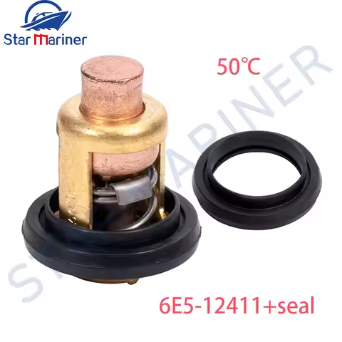 6E5-12411 Thermostat For Yamaha 2 Stroke 4 5 6 8 30 150 175 200 HP Outboard Motor 6E5-12411-01 6E5-1