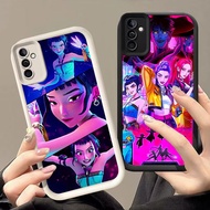 DK-58 Demon Hunter Girls Silicone Casing black and white for Samsung A35 A34 S25 S24 A24 A17 A26 A25