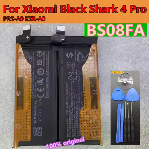 Original 4500mAh BS08FA Phone Battery for Xiaomi Black Shark 4 Pro 4Pro / 4S Pro 4SPro PRS-H0 PRS-A0