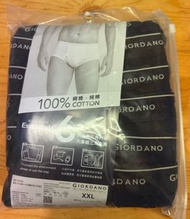 Giordano XXL 男裝內褲 (1 包 6 條全黑)