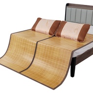 COD Tikar Lipat Bambu Alami Premium Halus & Adem (FREE TAS) / Karpet Rotan Alas Tidur Lantai Tidak P