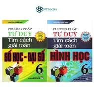 Thinking Method Book for Finding Ways to Solve Algebra + Geometry Grade 6