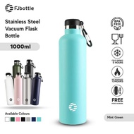 NEW!!! NEW!!! FJbottle - 1 Liter Stainless Steel Sports Tumbler Drinking Bottle Double Insulated Bot