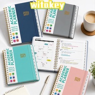 WITAKEY Calendar Planner, with Tabs Spiral Binding Academic Planner Book, 2027 A5 Monthly/Weekly Pla