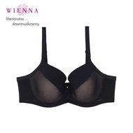 WIENNA Best Sellers เสื้อชั้นใน Beauty 5 Cup DB41499 ไซซ์ใหญ่ (BCDE38-40) สีดำ สีเนื้อ ( Tulip Carna