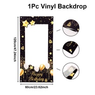 18th 30th 40th 50th Birthday Photo Frame Photo Booth Props Black Gold Adults 18 30 40 50 Years Old B