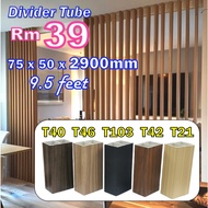 9.5 kaki Tiub Pemisah WPC | Tiang Pembahagi  | Tiub Berongga / WPC Divider Tube Column Divider Hollo