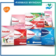 Panadol Actifast/ Optizorb/ Extend/ Extra/ Menstrual/ Children/ Soluble