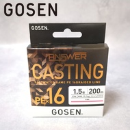 Gosen Answer Casting PE×16 200m Pink Fishing 150m Line