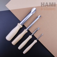 DIY clay tools, Set of 4 metal punching tools, clay shaping tools TY-7309