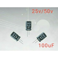100uF(25v/50v) Electrolytic Capacitor