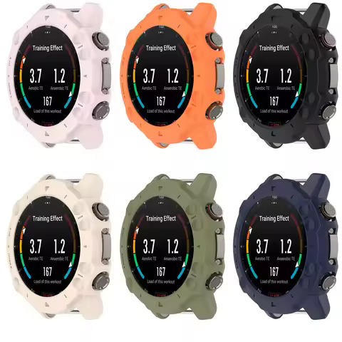 Soft Edge Shell Glass Screen Protector Film Frame Case For Amazfit Falcon Sport Smart Watch Protecti