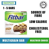 FITBAR Healthy Snack 1 - 5 Bar, Halal,, Low Calorie Multigrain Cereal bar, Source of Fibre, Cholesterol Free, Low Sugar, Healthy Snack,  (Select Type) Kalbe