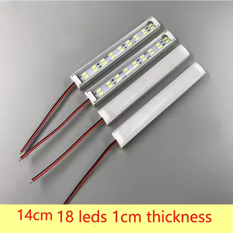 1PC 4000k 9CM 14CM 3W 5W LED Hard Strip LED Bar Tube Light 12V 24V Red Green Blue for Showcase Machi