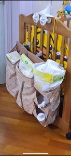 嬰兒床收納掛袋