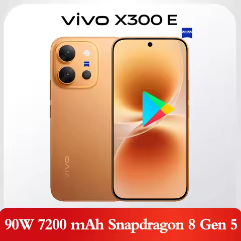 ViVO X300E 5G Snapdragon 8 Gen 5 Phone 50MP Camera 90W Charger 7200mAh 144Hz 6.59inches Google play