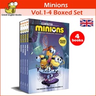 (In Stock) พร้อมส่ง *ลิขสิทธิ์แท้ original*  Minions Vol.1-4 Boxed Set (Minions 1-4) Paperback หนังส