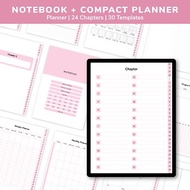 數碼 Digital Notebook and Compact Planner | Pink | Hyperlink