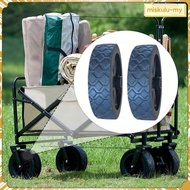 [MiskuluMY] 5 Inch Wagon Cart Wheel Replacement Heavy Duty Punctureproof Tire Accessory for Outdoor 