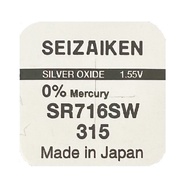 Seizaiken 315 SR716SW SR67 1.55V Button Silver Oxide Battery (1 Piece)