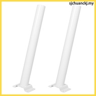 🏠 2Bhg Tiang Lampu Suria Putih Bahan Keluli Untuk Sokongan Lampu Jalan