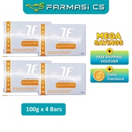 JF Sulfur 10% Skin Solutions Oily and Acne Face & Body Care Soap 100g x 4 Bars EXP:07/2029