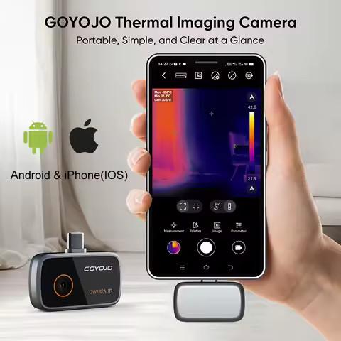 New Thermal Camera for IPhone & Android Phone Infrared Thermal Imaging Camera Inspection Repair Ther