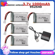 3.7V 1000mAh 25c 952540 แบตเตอรี่ Lipo สำหรับ Syma X5 X5C X5SC X5SW TK M68 HQ-905 X705C CX30 KY601SR