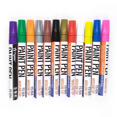 Acrylic Paint Marker Pens Permanent Art Rock Metal Glass Pebble Waterproof Highlighter Wedding Album