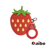 AirPods藍牙耳機專用 水果造型保護套-草莓