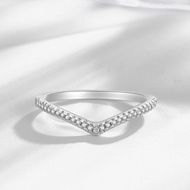 cincin emas 916 original cincin emas 916 cincin emas JZ229 Micro-Inlaid Gold-Plated V-Shaped Ring Wo