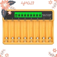 Fast Recharge Smart Battery Charger LCD Display 1.2V Ni- Ni-CD AA AAA 8-Slots Type-C Charging dgk43s