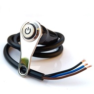 Modified One-Button Start Ignition Switch 12V24V Double Flash Switch Spotlight Horn Button Universal