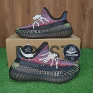 Adidas Yeezy Boost shoes 350 V2 yecheil black multicolor 100% mirror original free Kaos Kaki SVUY