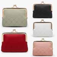 Small PU Leather Coin Purse Kiss-lock Change Wallet